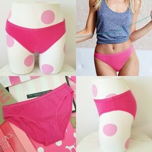 Victoria's Secret Vintage Pink Cotton Bikini Panty NWT Iconic Logo Waistband